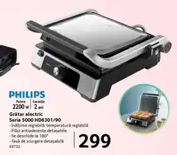 Selgros Grătar electric Philips Seria 5000 HD6301/90 Ofertă
