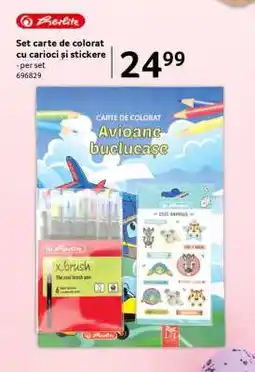 Selgros Set carte de colorat cu carioci și stickere Ofertă