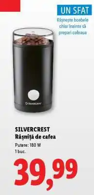 Lidl SILVERCREST Râșniță de cafea Ofertă