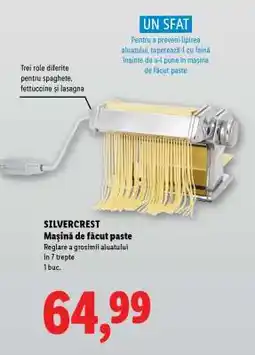Lidl SILVERCREST Mașină de făcut paste Ofertă