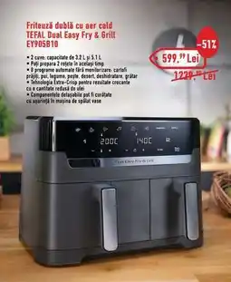 Carrefour TEFAL Dual Easy Fry & Grill EY905B10 Ofertă