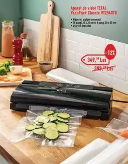 Carrefour Aparat de vidat Tefal VacuPack Classic VT254070 Ofertă