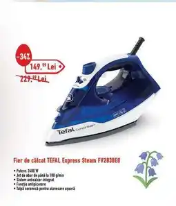 Carrefour Fier de călcat TEFAL Express Steam FV2838EO Ofertă
