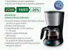 Carrefour Cafetieră Daily Collection HD7459/20 Ofertă