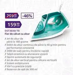 Carrefour DST3030/70 Fier de călcat cu abur Ofertă