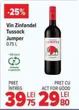 Carrefour Vin Zinfandel Tussock Jumper 0.75 L Ofertă