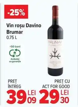Carrefour Vin roșu Davino Brumar Ofertă