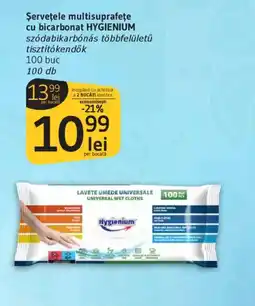 Supeco Şerveţele multisuprafeţe cu bicarbonat HYGIENIUM Ofertă