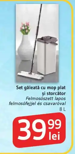 Supeco Set găleată cu mop plat şi storcător Ofertă