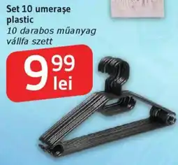 Supeco Set 10 umeraşe plastic Ofertă