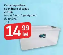 Supeco Cutie depozitare cu mânere şi capac ZOREX Ofertă