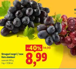 Lidl Struguri negri / roze fără sâmburi Ofertă
