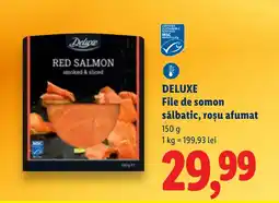 Lidl DELUXE File de somon sălbatic, roşu afumat Ofertă