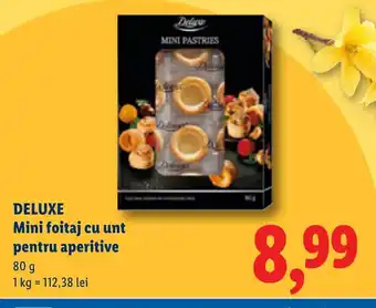 Lidl DELUXE Mini foitaj cu unt pentru aperitive Ofertă