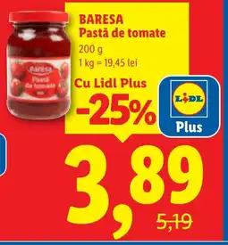 Lidl BARESA Pastă de tomate Ofertă