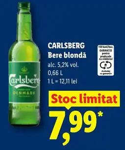 Lidl CARLSBERG Bere blondă Ofertă