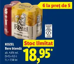 Lidl KOZEL Bere blondǎ Ofertă
