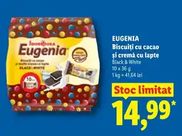 Lidl EUGENIA Biscuiţi cu cacao si cremă cu lapte Ofertă