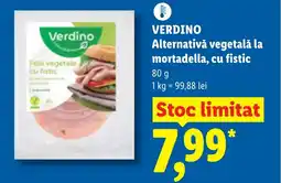 Lidl VERDINO Alternativă vegetală la mortadella, cu fistic Ofertă