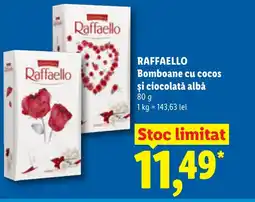 Lidl RAFFAELLO Bomboane cu cocos şi ciocolată albă Ofertă
