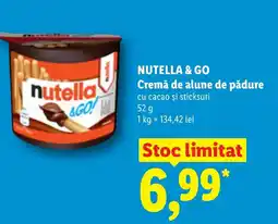 Lidl NUTELLA & GO Cremă de alune de pădure Ofertă