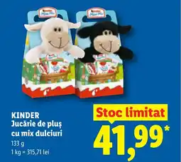 Lidl KINDER Jucărie de plus cu mix dulciuri Ofertă