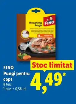Lidl FINO Pungi pentru copt Ofertă