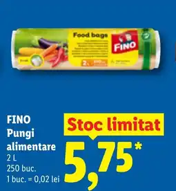 Lidl FINO Pungi alimentare Ofertă