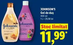 Lidl JOHNSON'S Gel de duş Ofertă