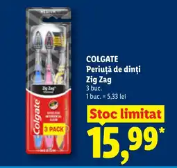 Lidl COLGATE Periuţă de dinți Zig Zag Ofertă