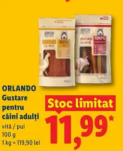 Lidl ORLANDO Gustare pentru câini adulți Ofertă