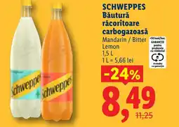 Lidl SCHWEPPES Băutură răcoritoare carbogazoasă Ofertă