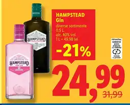 Lidl HAMPSTEAD Gin Ofertă