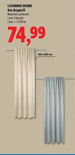 Lidl LIVARNO HOME Set draperii Ofertă