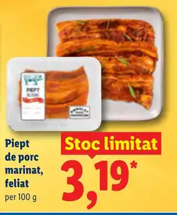 Lidl Piept de porc marinat, feliat Ofertă