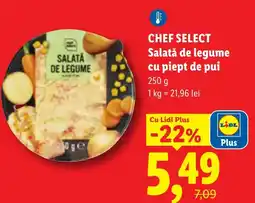 Lidl CHEF SELECT Salată de legume cu piept de pui Ofertă