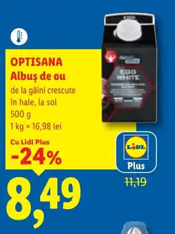 Lidl OPTISANA Albuş de ou Ofertă