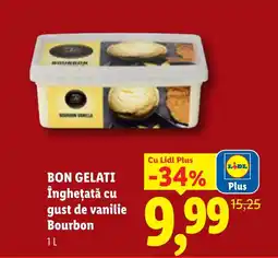 Lidl BON GELATI Îngheţată cu gust de vanilie Bourbon Ofertă