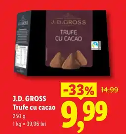 Lidl J.D. GROSS Trufe cu cacao Ofertă
