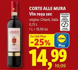 Lidl CORTE ALLE MURA Vin rosu sec Ofertă