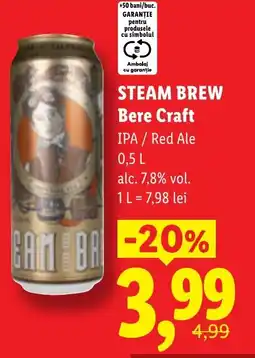 Lidl STEAM BREW Bere Craft Ofertă