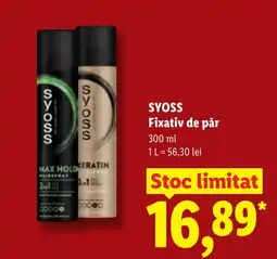 Lidl SYOSS Fixativ de păr Ofertă