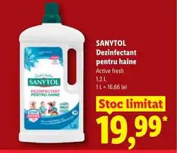 Lidl SANYTOL Dezinfectant pentru haine Ofertă