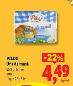 Lidl PILOS Unt de masă Ofertă