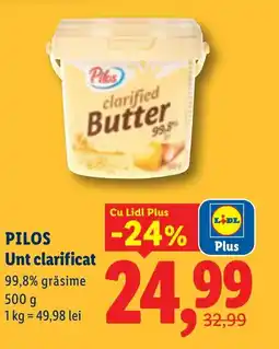 Lidl PILOS Unt clarificat Ofertă