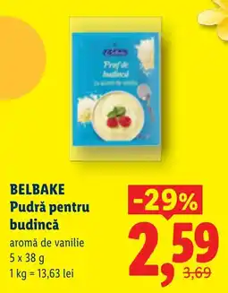 Lidl BELBAKE Pudră pentru budincă Ofertă