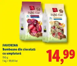 Lidl FAVORINA Bomboane din ciocolată cu umplutură Ofertă