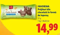 Lidl FAVORINA Prăjituri din ciocolată în formă de iepuraş Ofertă
