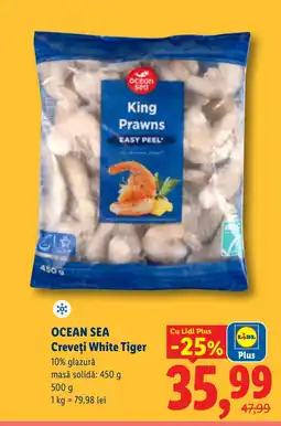 Lidl OCEAN SEA Creveţi White Tiger Ofertă