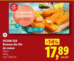Lidl OCEAN SEA Batoane din file de somon Ofertă